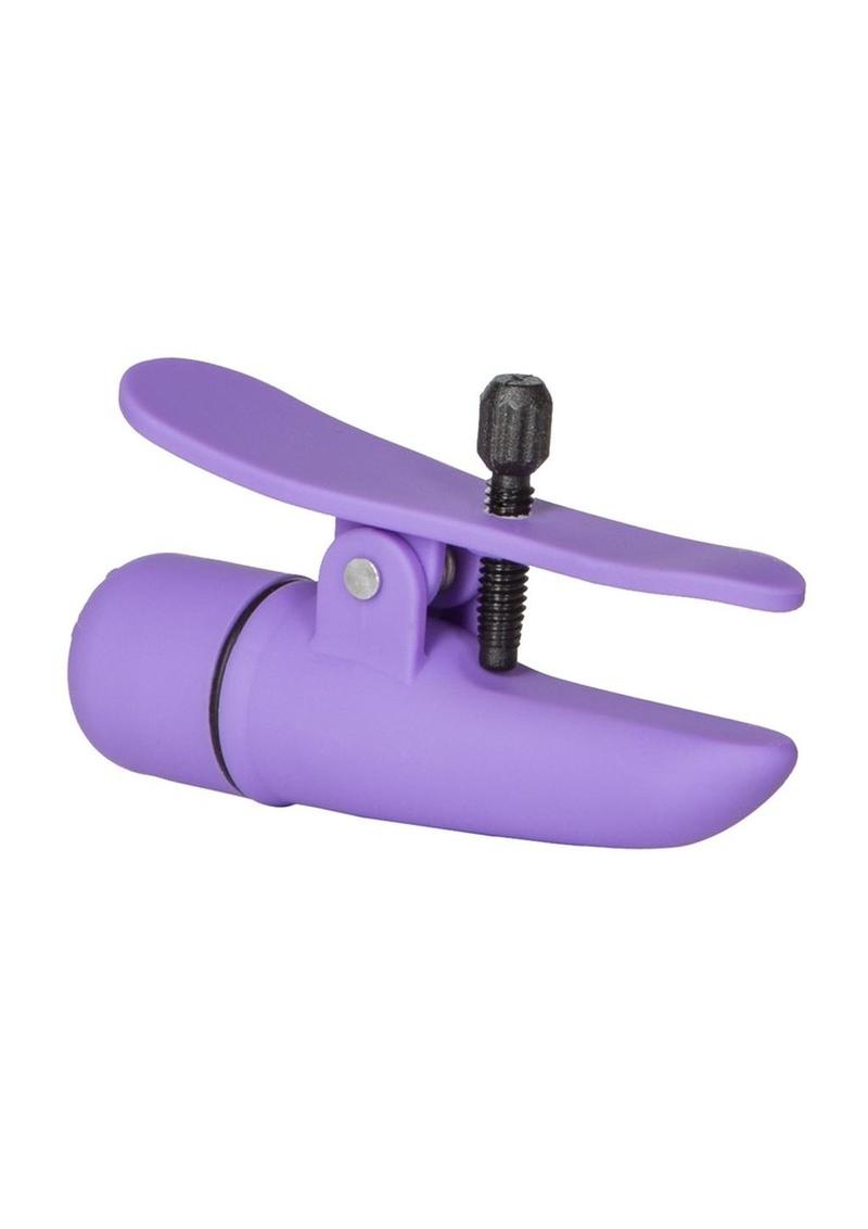Nipplettes Virbrating Nipple Clamps - Purple