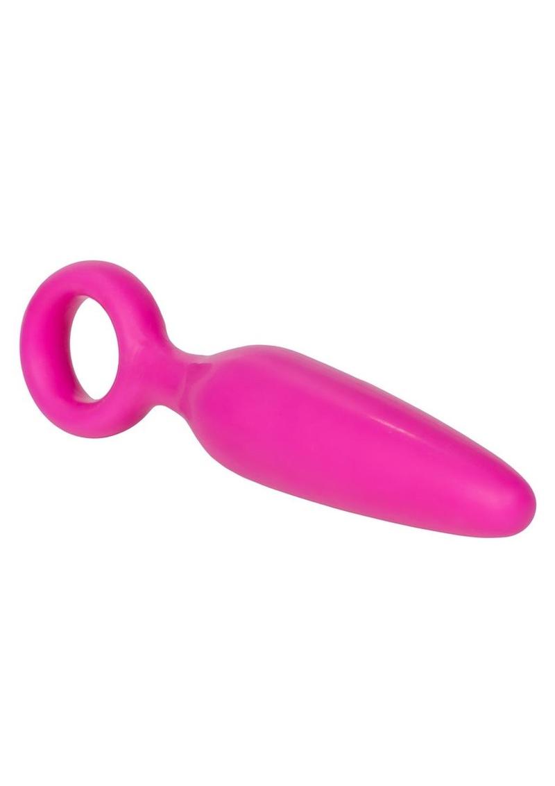 Booty Call Booty Glider Silicone Vibrating Butt Plug with Remote Control - Pink