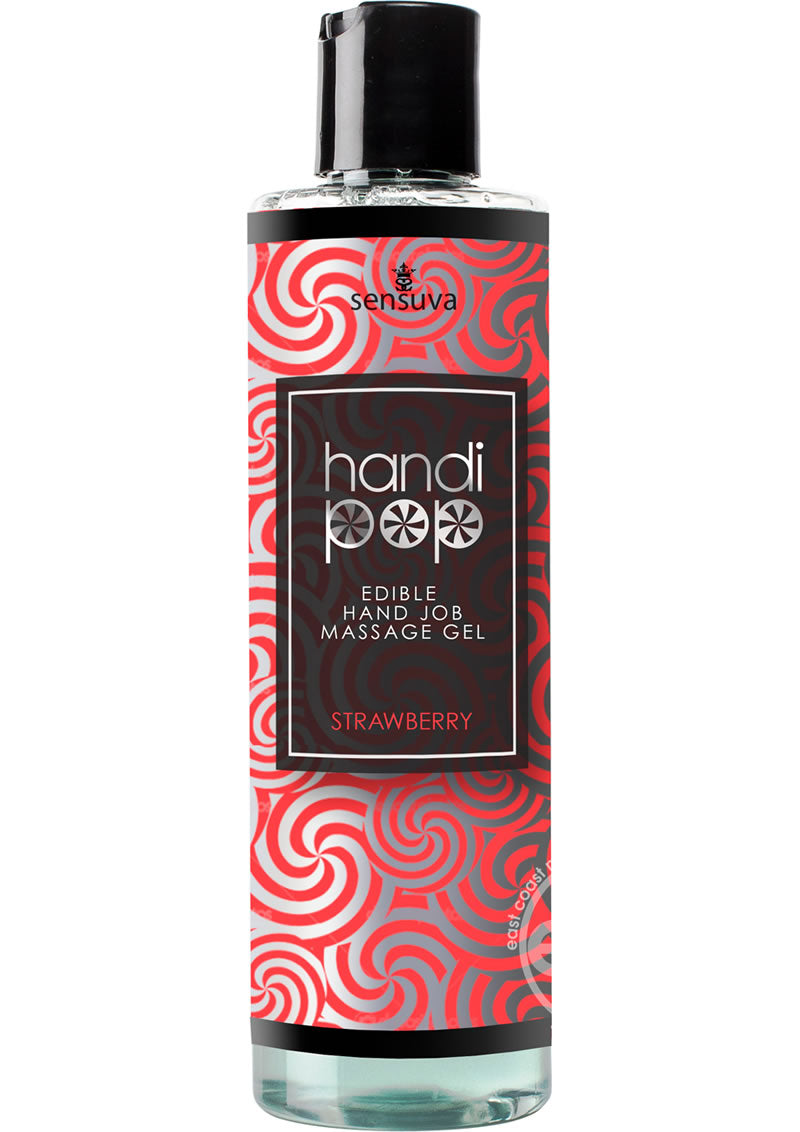 HandiPop Edible Hand Job Massage Gel Strawberry 4.2oz