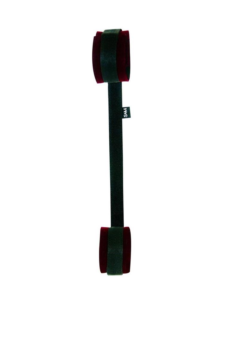 Sex & Mischief Enchanted Spreader Bar - Black/Burgundy