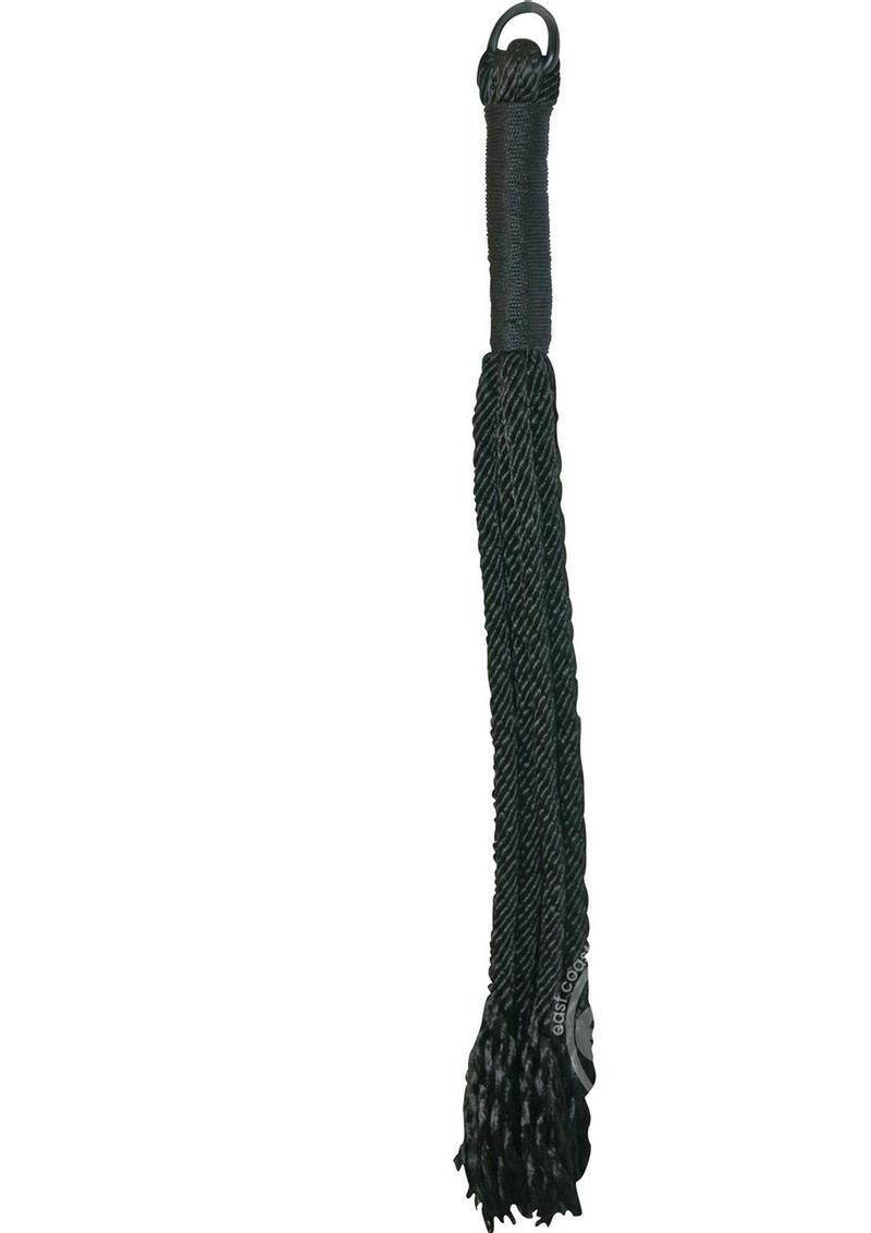 Sex & Mischief Shadow Rope Flogger - Black