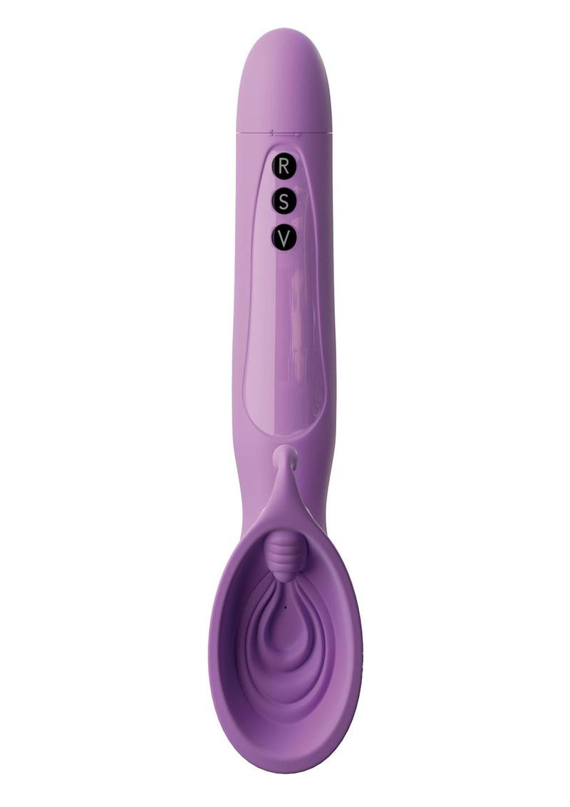 Fantasy For Her Silicone Vibrating Roto Suck Her Stimulator Purple