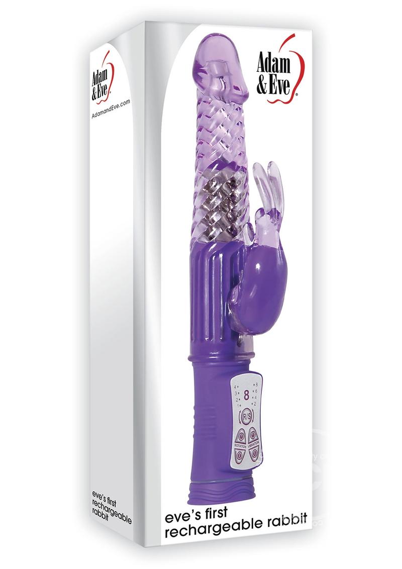 Adam & Eve Eve's First Rechargeable Rabbit Vibrator - Purple