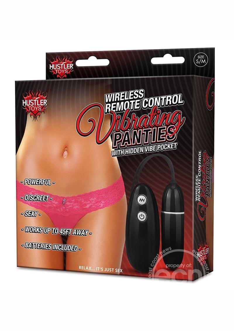 Wireless Remote Control Vibrating Panties Panty Vibe - Small/Medium - Pink