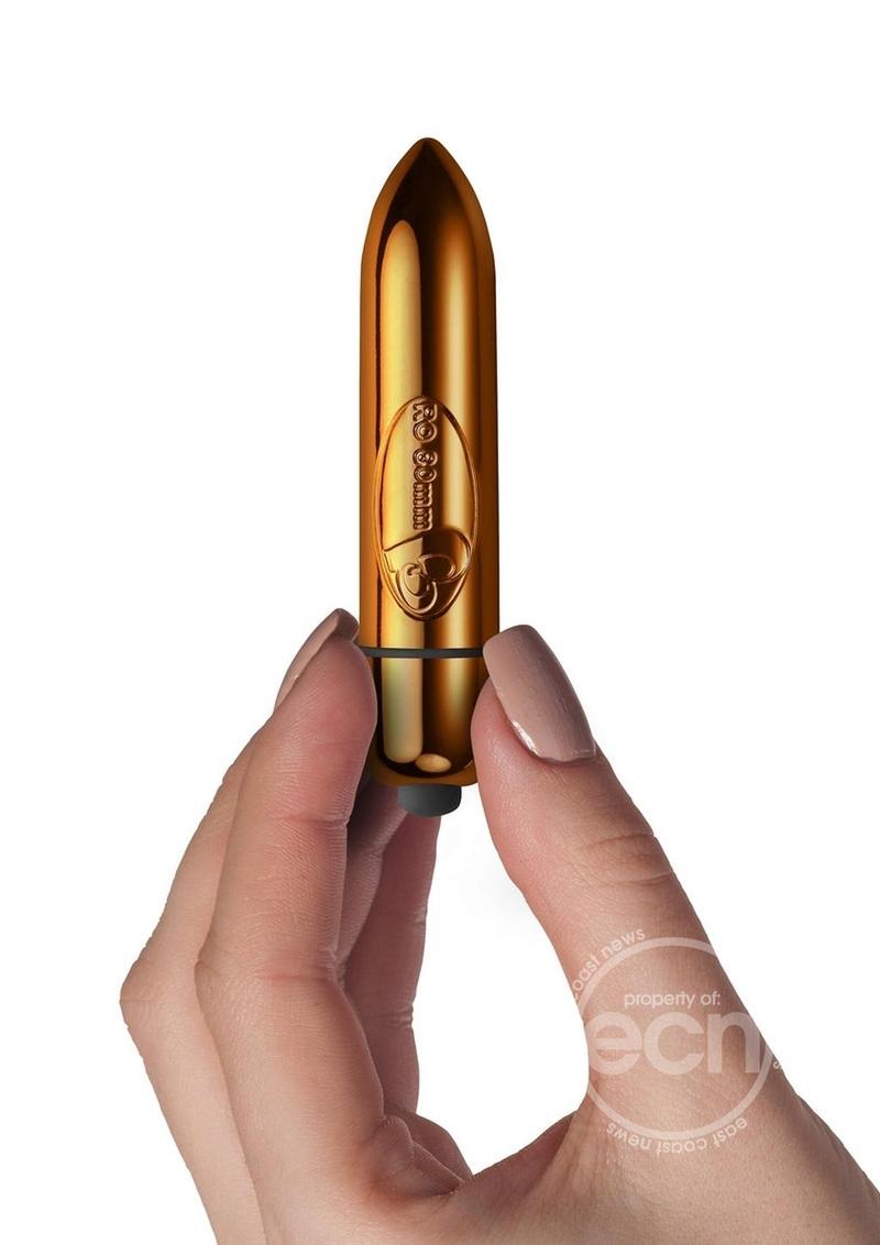 RO 80 mm Single Speed Bullet Vibrator - Champagne Gold