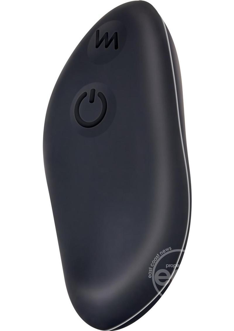 Hidden Pleasure Rechargeable Silicone Panty Vibe with Remote Control - Black