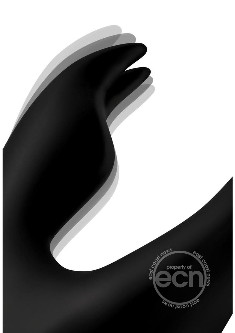 Wonder Vibes Bendable Silicone Rabbit Vibrator - Black