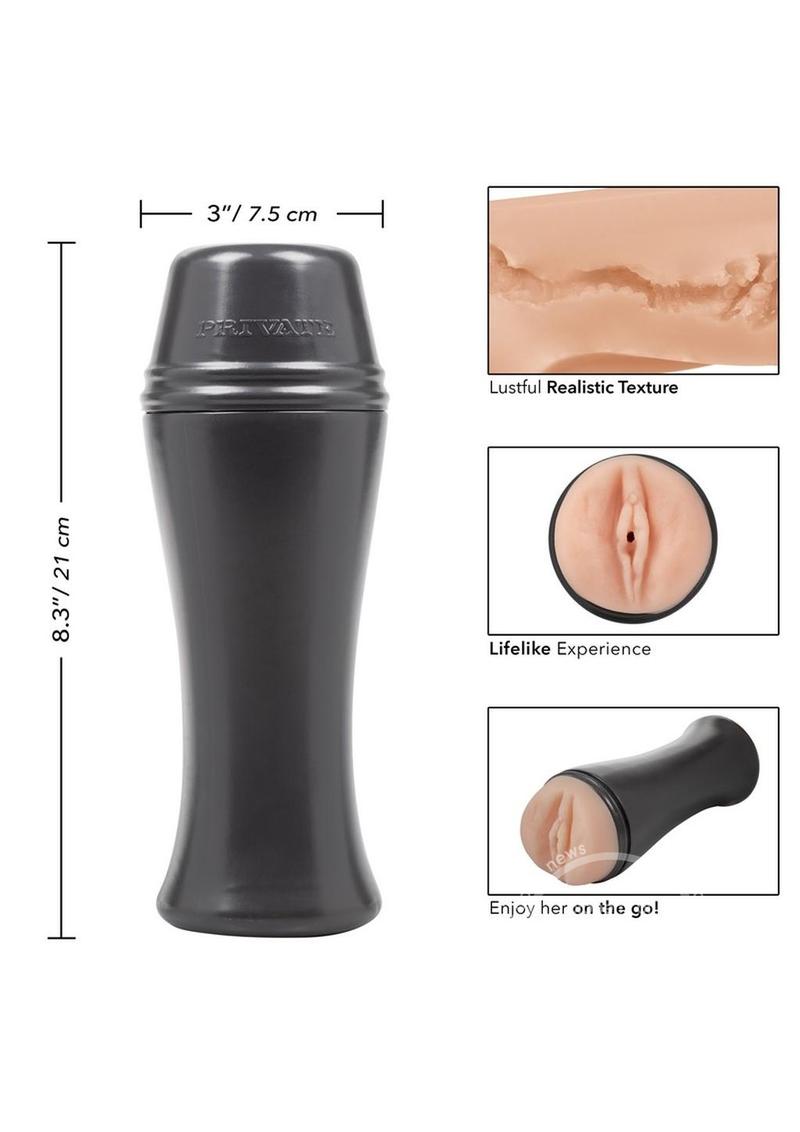 Private Orig Vacuum Cup To Go Masturbator - Vanilla