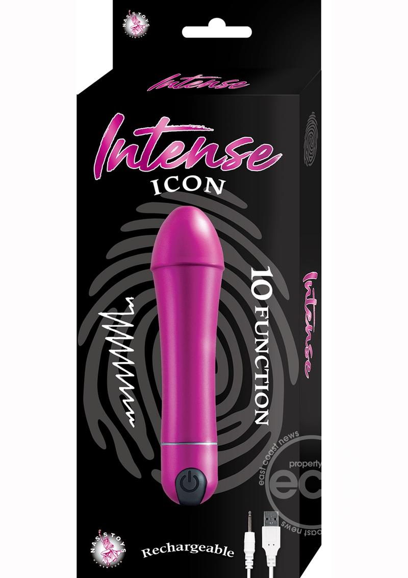 Intense Icon 10 Function Rechargeable Vibrator -Magenta