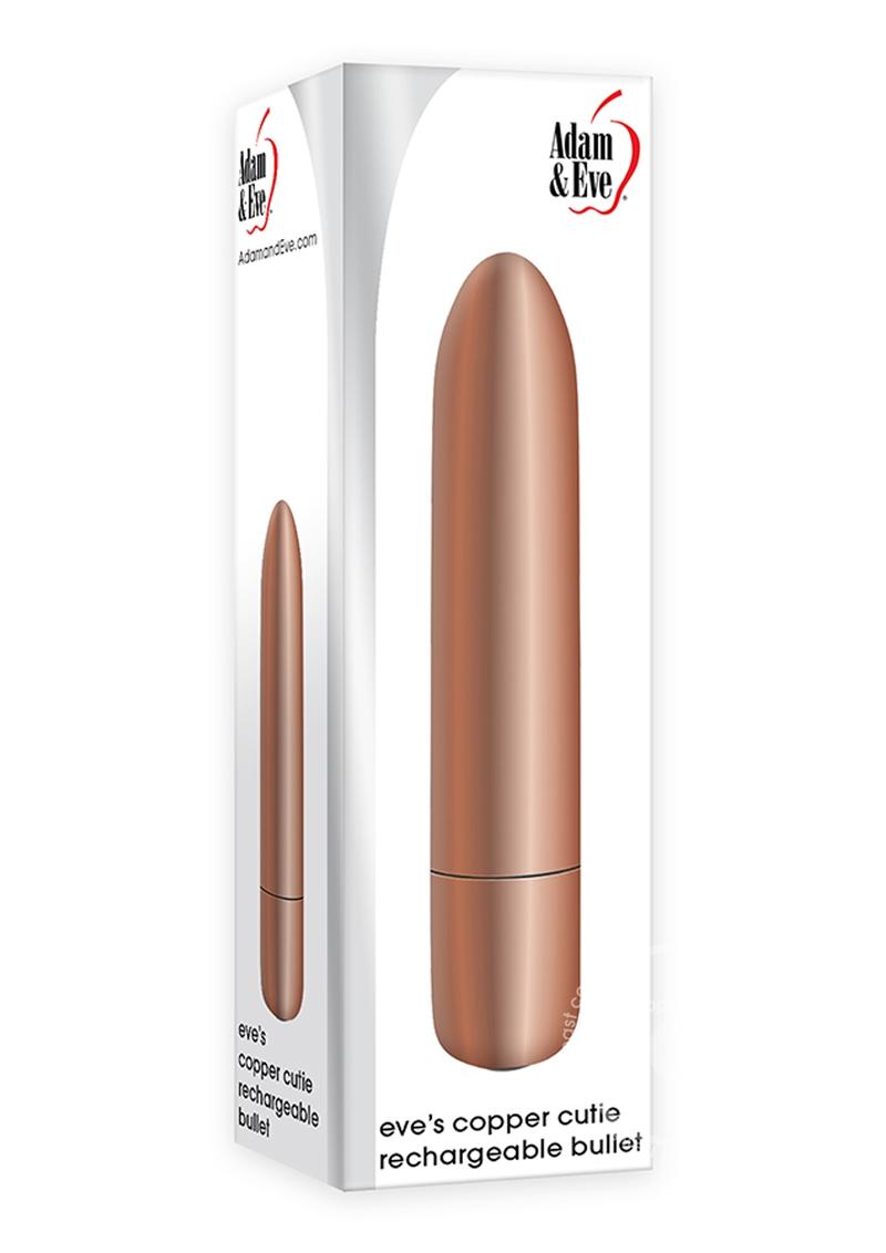 Adam & Eve Eve's Copper Cutie Rechargeable Bullet Vibrator - Copper