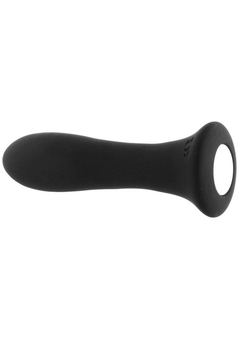 Intense Anal Vibe Silicone Rechargeable Vibrator - Black