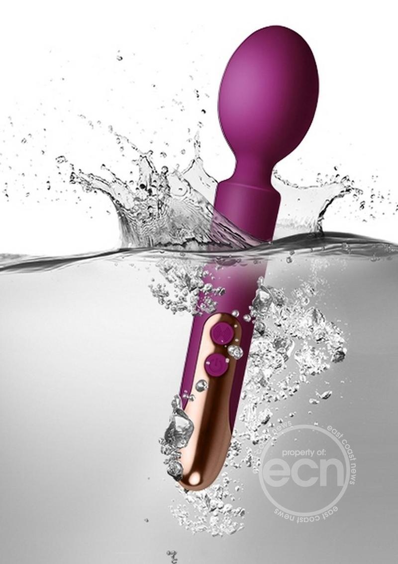 Oriel Silicone Rechargeable Wand Massager - Fuchsia