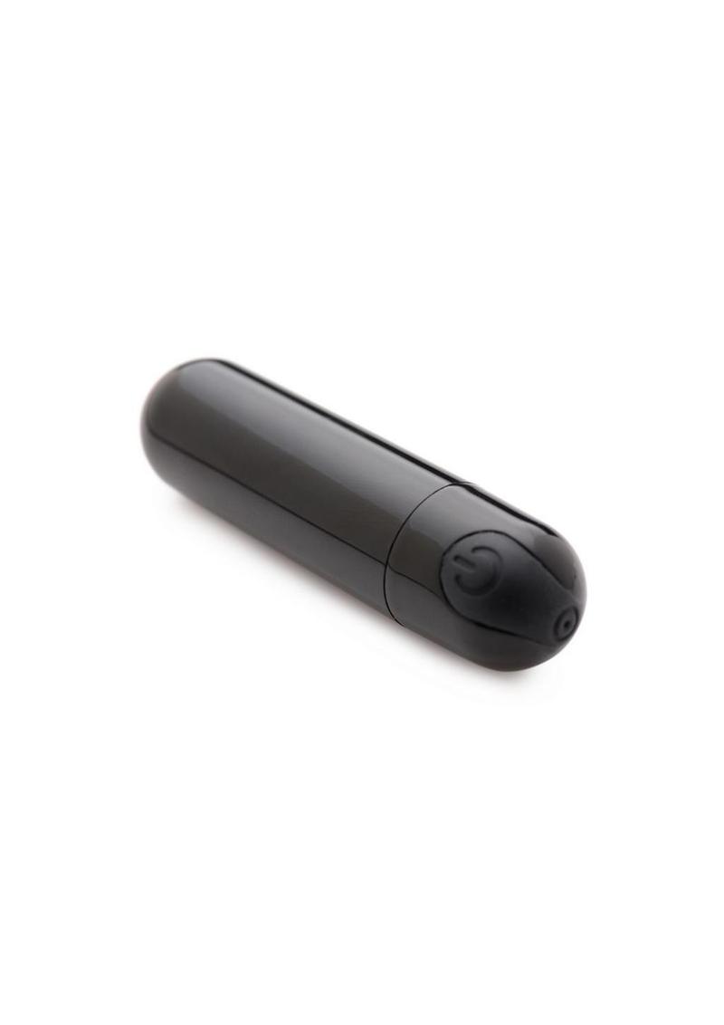 Bang! 10X Vibrating Metallic Rechargeable Bullet Vibrator - Black
