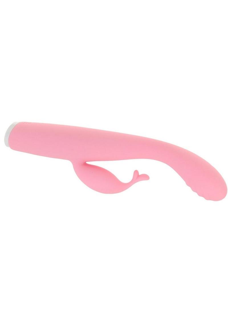 Luxe Skye Silicone Rechargeable Slim Rabbit Vibrator - Pink