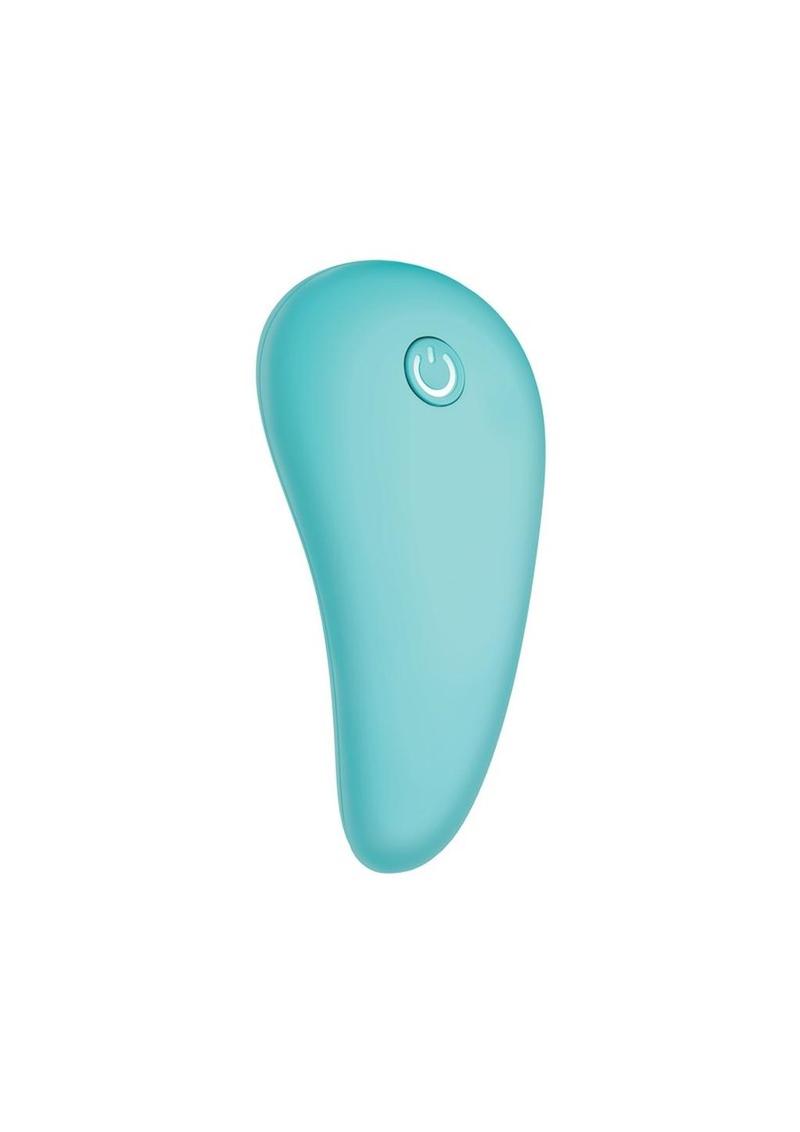 Love Distance Span App Controlled Rechargeable Panty Vibe - O/S - Aqua