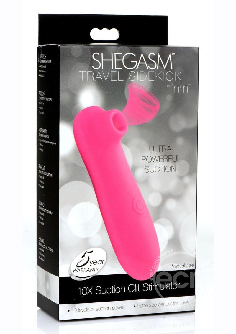 Inmi Shegasm Travel Sidekick 10X Suction Clit Stimulator - Pink