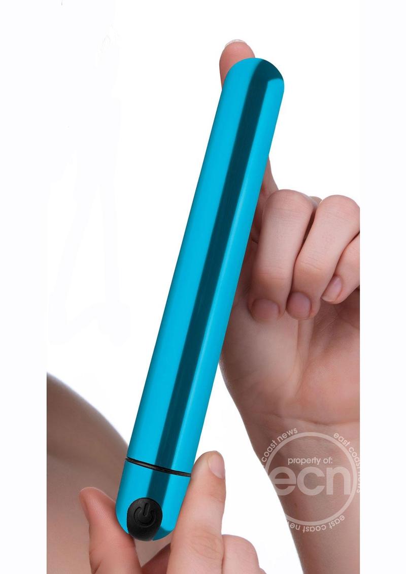 Bang! 10X Slim Metallic Rechargeable Bullet - Blue