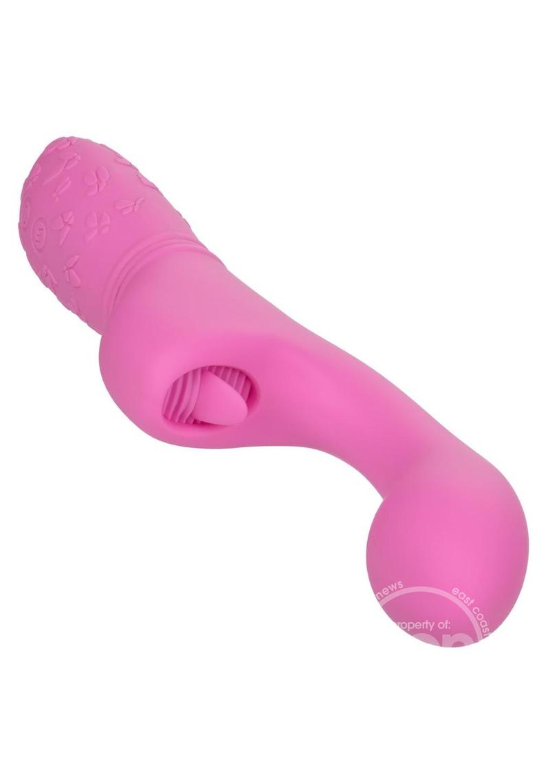 Rechargeable Butterfly Kiss Silicone Clitoral Flicker Vibrator - Pink
