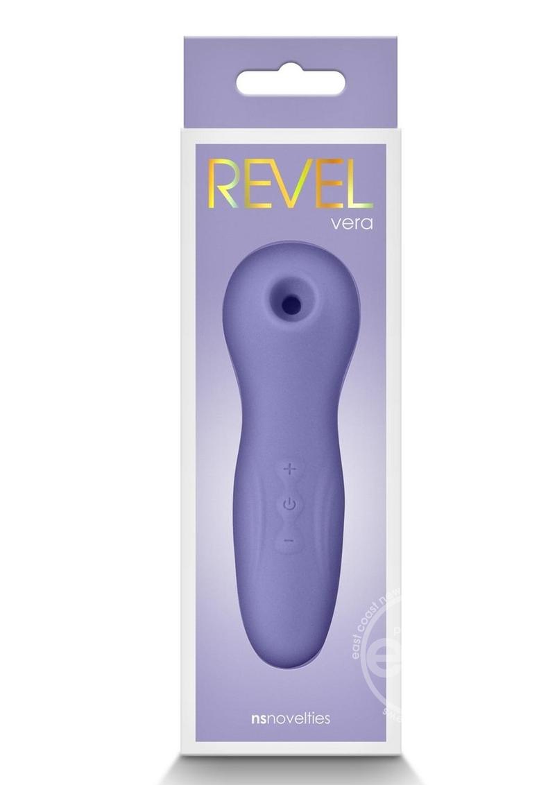 Revel Vera Rechargeable Silicone Clitoral Stimulator - Purple