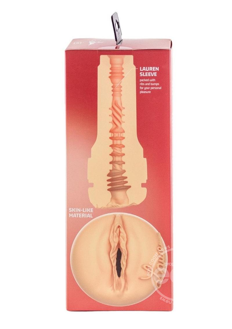 Kiiroo Feel Lauren Phillips Stroker Interactive Masturbator - Pussy - Black/Vanilla