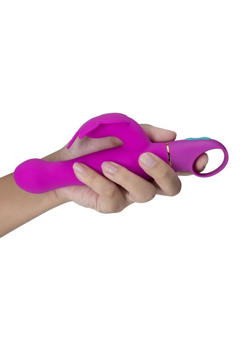 Aria Naughty AF Silicone Vibrator - Plum