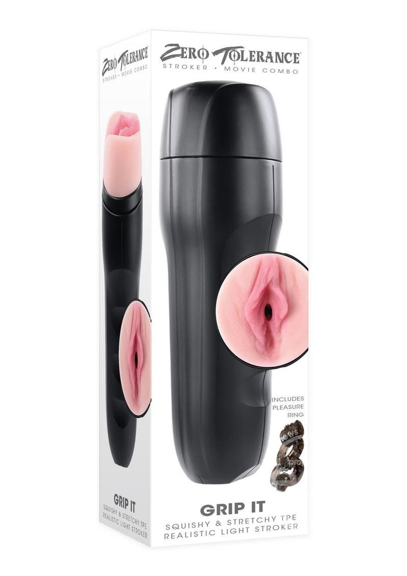 Zero Tolerance Grip It Realistic Pussy Stroker - Vanilla
