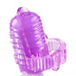 Ling O Vibrating Tongue Ring Silicone Waterproof Purple