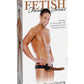 Fetish Fantasy Series Chocolate Dream Vibrating Hollow Strap-On 10in - Brown