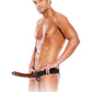 Fetish Fantasy Series Chocolate Dream Hollow Strap-On Dong 10in - Brown
