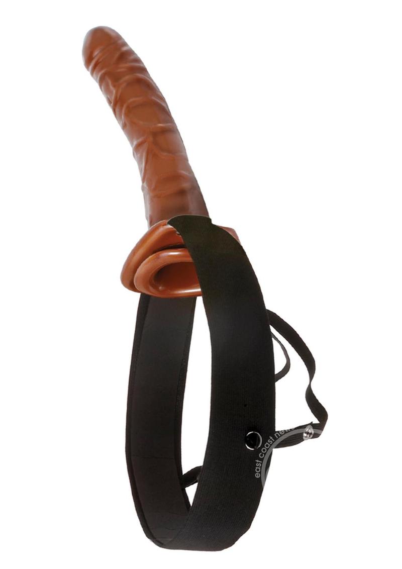 Fetish Fantasy Series Chocolate Dream Hollow Strap-On Dong 10in - Brown