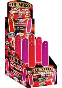 Jumbo Cock Pops Fruit Flavored 6 Per Display