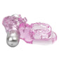 Lovers Delight Ele Vibrating Cock Ring with Clitoral Stimulation - Purple
