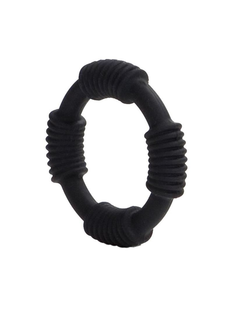 Adonis Silicone Cock Ring Hercules - Black