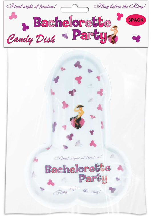 Bachelorette Party Pecker Candy Dish (3 per pack)