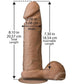 The Realistic Cock Ultraskyn Dildo 8in - Caramel