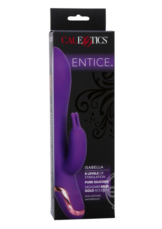 Entice Isabella Silicone Rabbit Vibrator - Purple