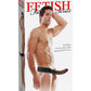 Fetish Fantasy Series Hollow Strap-On Dildo and Adjustable Harness 8in - Chocolate
