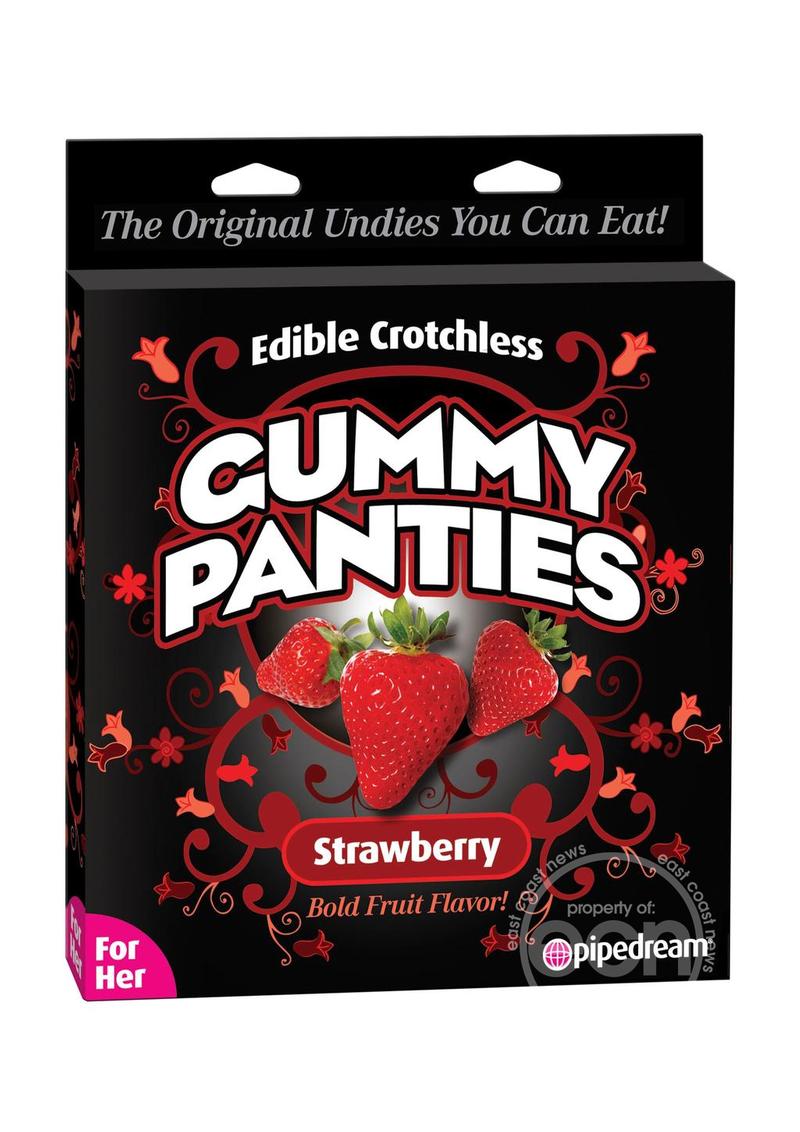 Edible Crotchless Gummy Panties - Strawberry