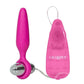 Booty Call Booty Glider Silicone Vibrating Butt Plug with Remote Control - Pink