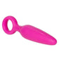 Booty Call Booty Glider Silicone Vibrating Butt Plug with Remote Control - Pink