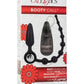 Booty Call Booty Double Dare Silicone Vibrating Butt Plug with Anal Beads - Black
