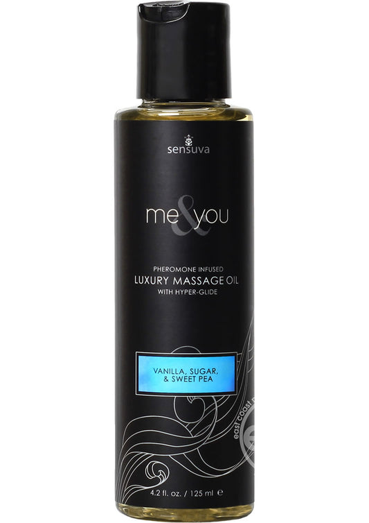 Me And You Pheromone Infused Luxury Massage Oil Vanilla Sugar Sweet Pea 4.2oz