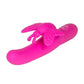 Fluttering Butterfly Silicone Rabbit Vibrator - Pink
