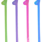 Glowing Naughty Straws - Assorted Colors (8 per pack)
