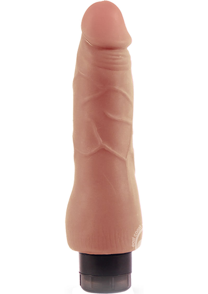 Au Naturel Tomas Vibrating Dildo 9in - Caramel