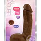 Au Naturel Jerome Dildo 8.75in - Chocolate