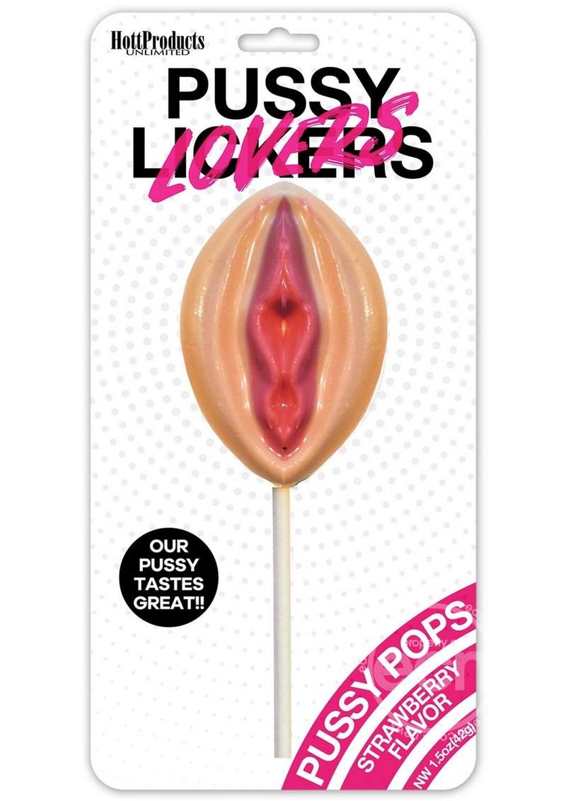 Pussy Lickers Pussy Pops Strawberry