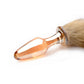 Tailz Fox Tail Glass Anal Plug - Orange