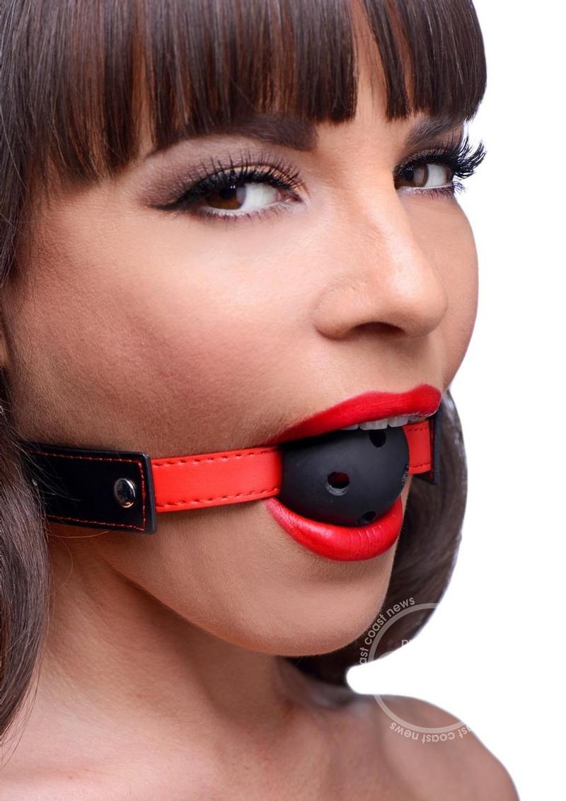 Frisky Subdue Me Breathable Ball Gag - Black