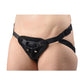 Strap U Sutra Fleece Lined Strap-On with Bullet Pocket - Black